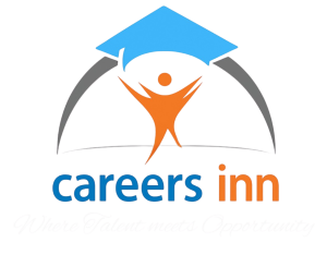 Careers inn logo with white tagline
